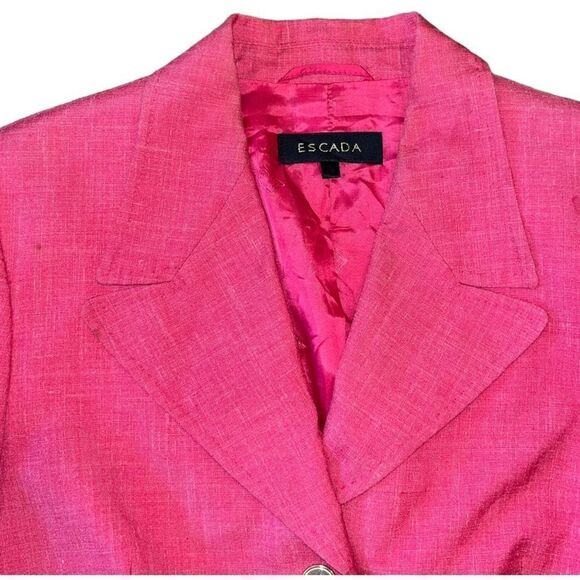 Escada Pink Blazer and Skirt Suit Two Pieces Set - Picture 4 of 13